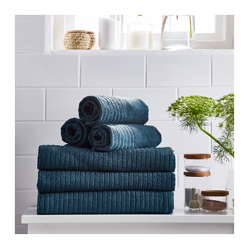 VÅGSJÖN - 毛巾, 深藍色 | IKEA 線上購物 - PE719380_S4