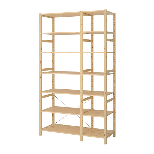 IVAR - 2 sections/shelves, pine | IKEA Taiwan Online - PE669756_S4