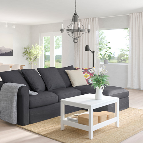 GRÖNLID - 3-seat sofa with chaise longue, Sporda dark grey | IKEA Taiwan Online - PE759083_S4