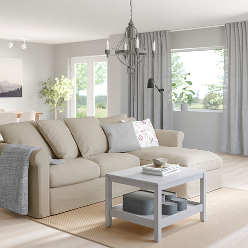 GRÖNLID 3-seat sofa with chaise longue