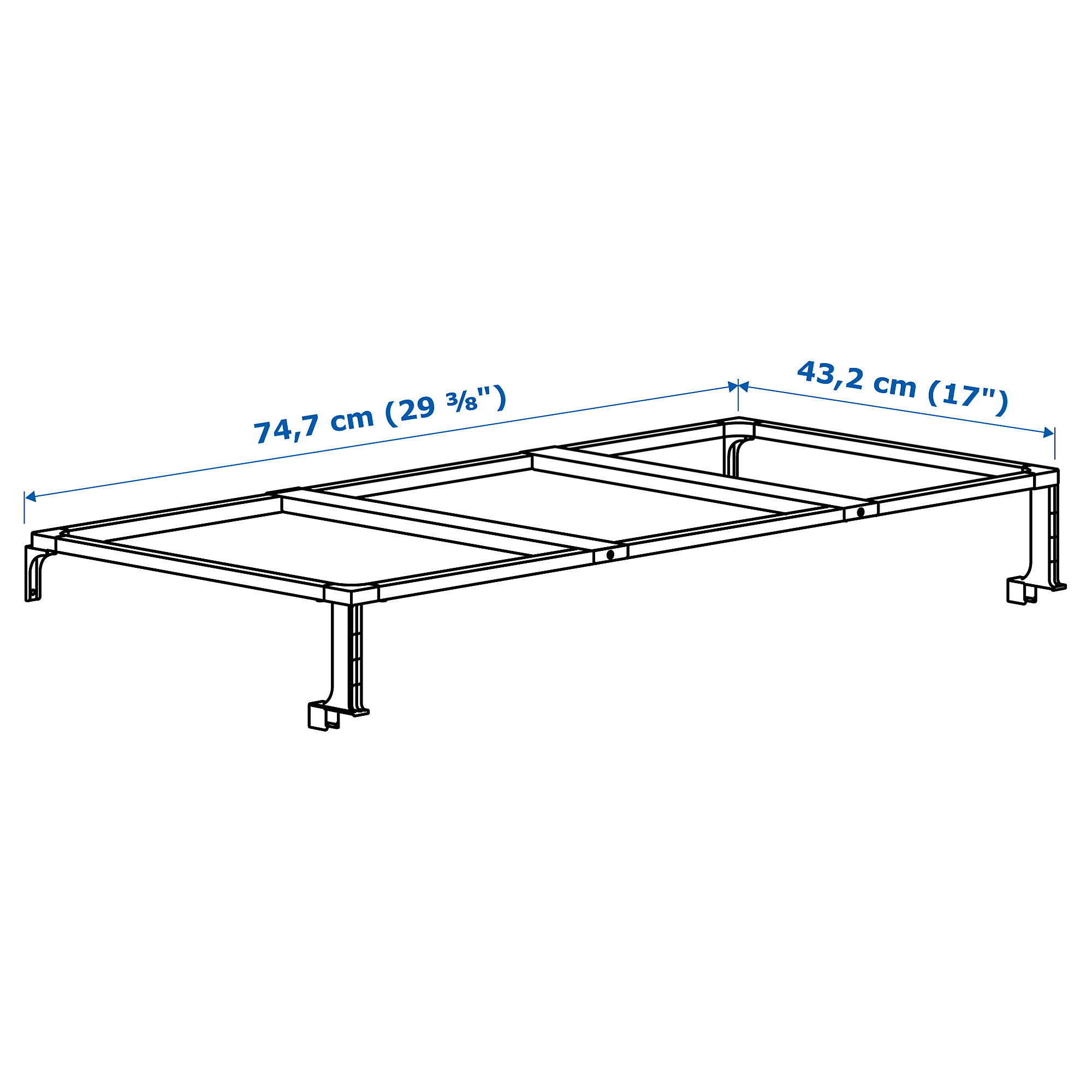 HÅLLBAR support frame f waste sorting bins