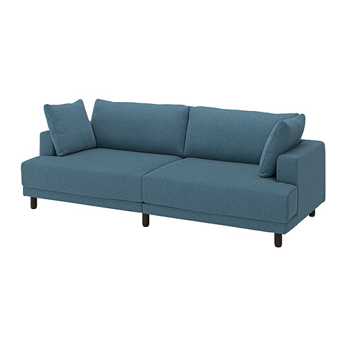UPPÅKRA - 3-seat modular sofa, Axvall dark grey-blue | IKEA Taiwan Online - PE999751_S4
