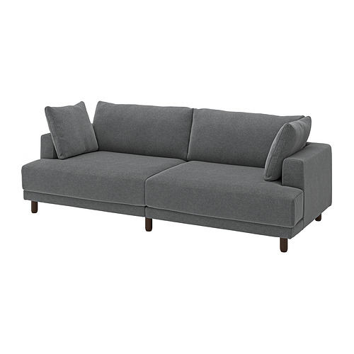 UPPÅKRA - 3-seat modular sofa, Johanneshov dark grey | IKEA Taiwan Online - PE999740_S4