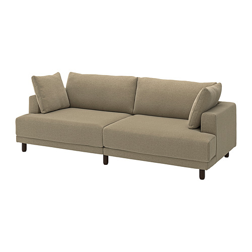 UPPÅKRA - 3-seat modular sofa, Johanneshov brown-beige | IKEA Taiwan Online - PE999743_S4