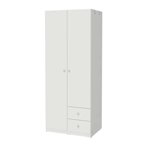 BRUKSVARA - 2門2抽衣櫃/衣櫥, 白色, 79x57x201 公分 | IKEA 線上購物 - PE895737_S4