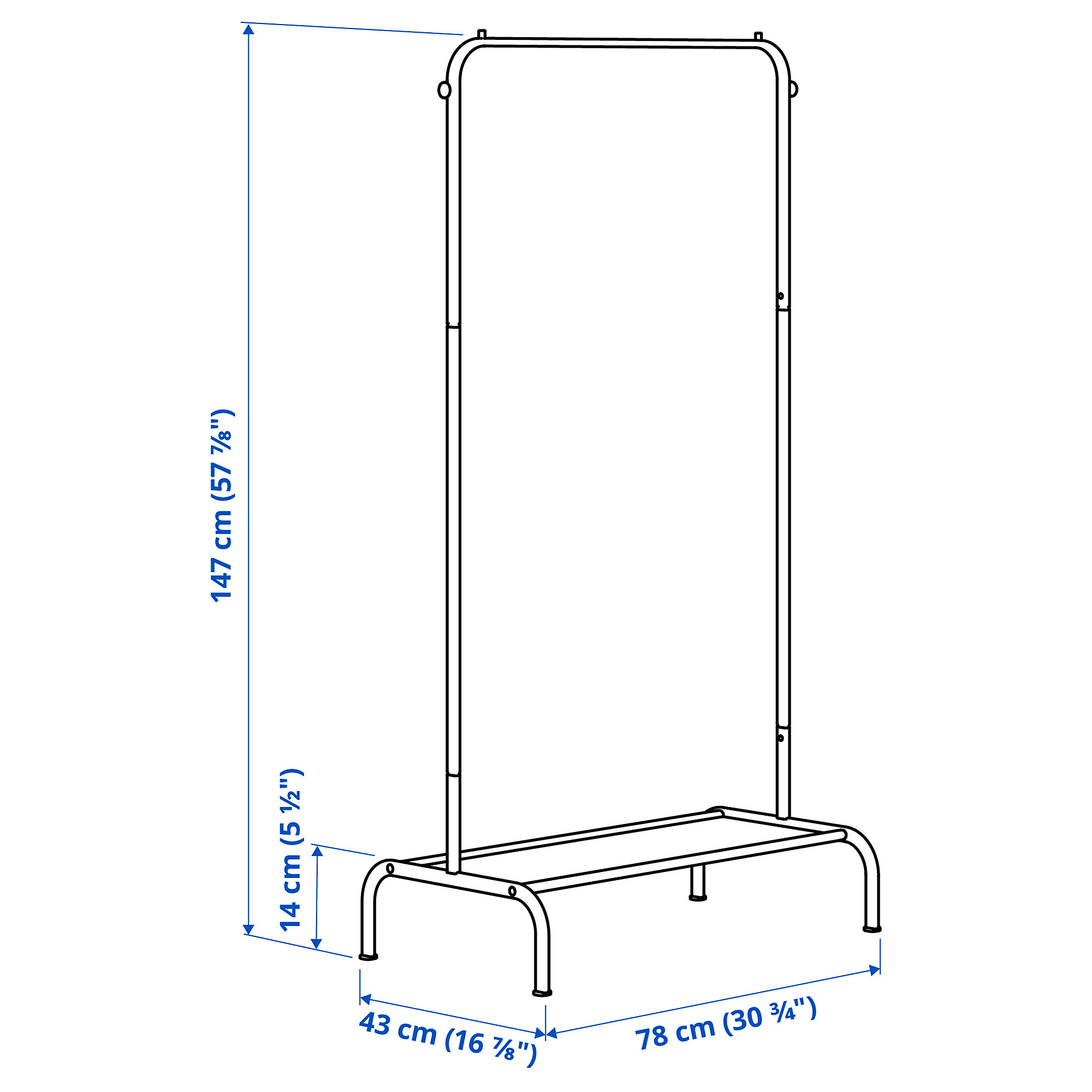 BRUKSVARA clothes rack