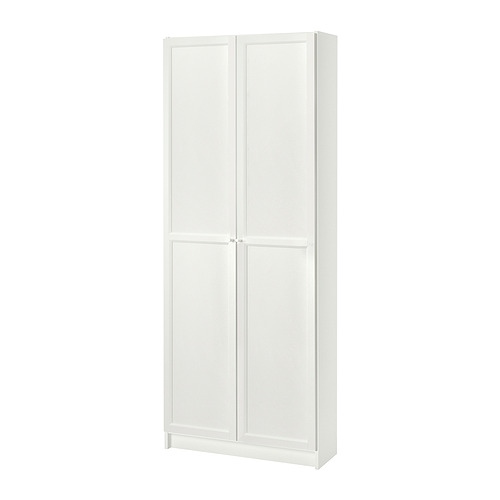 BILLY/OXBERG - 附門書櫃, 白色, 80x30x202 公分 | IKEA 線上購物 - PE895753_S4
