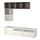BESTÅ/EKET - cabinet combination for TV, white/high-gloss/white | IKEA Taiwan Online - PE617927_S1