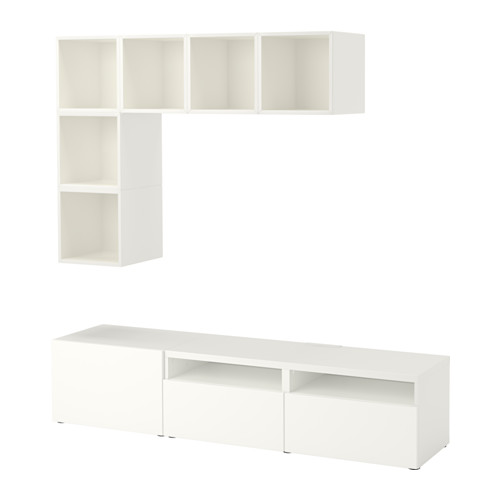 BESTÅ/EKET - cabinet combination for TV, white | IKEA Taiwan Online - PE617929_S4