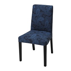 BERGMUND - 椅套, Rommele 深藍色/白色 | IKEA 線上購物 - PE791046_S3