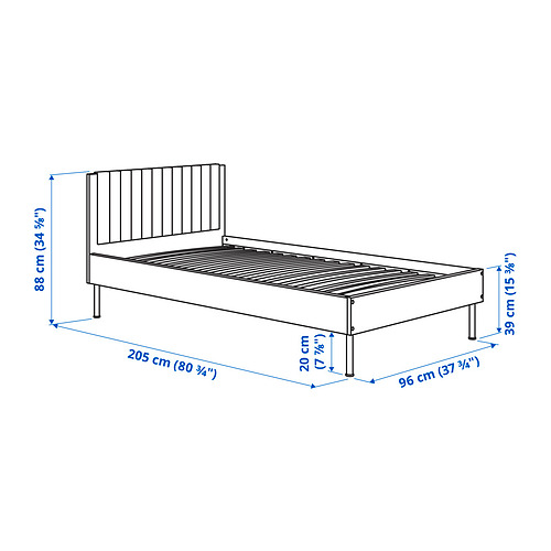 BRUKSVARA bed frame