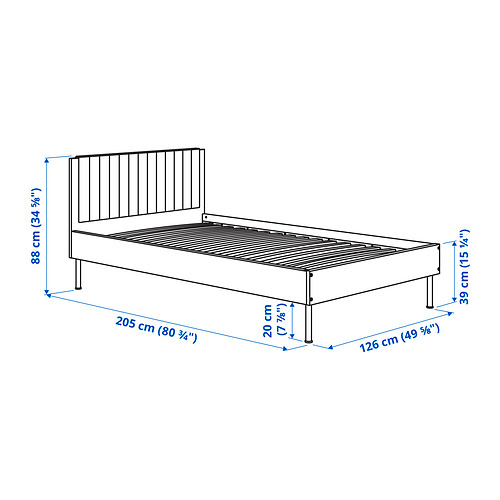 BRUKSVARA bed frame