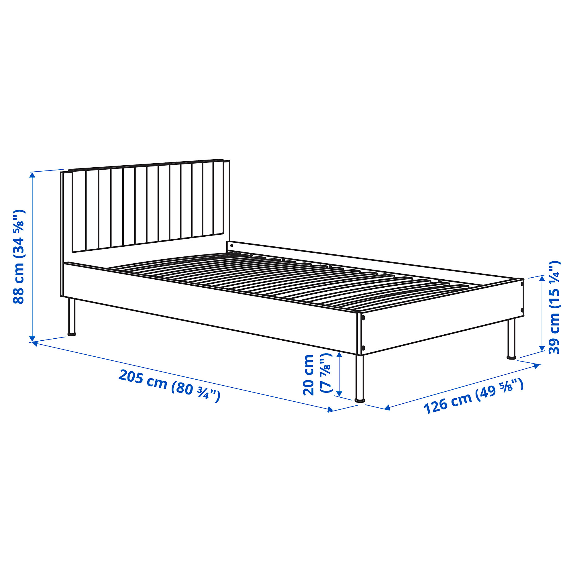 BRUKSVARA bed frame