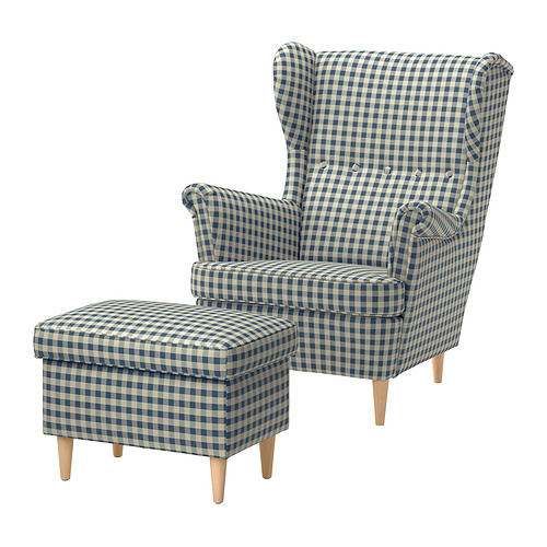 STRANDMON 附椅凳扶手椅