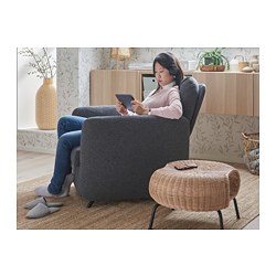 EKOLSUND - 躺椅, Gunnared 深粉色 | IKEA 線上購物 - PE727164_S3