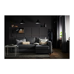 FRIHETEN - 轉角沙發床附收納空間, Bomstad 黑色 | IKEA 線上購物 - PE386785_S3