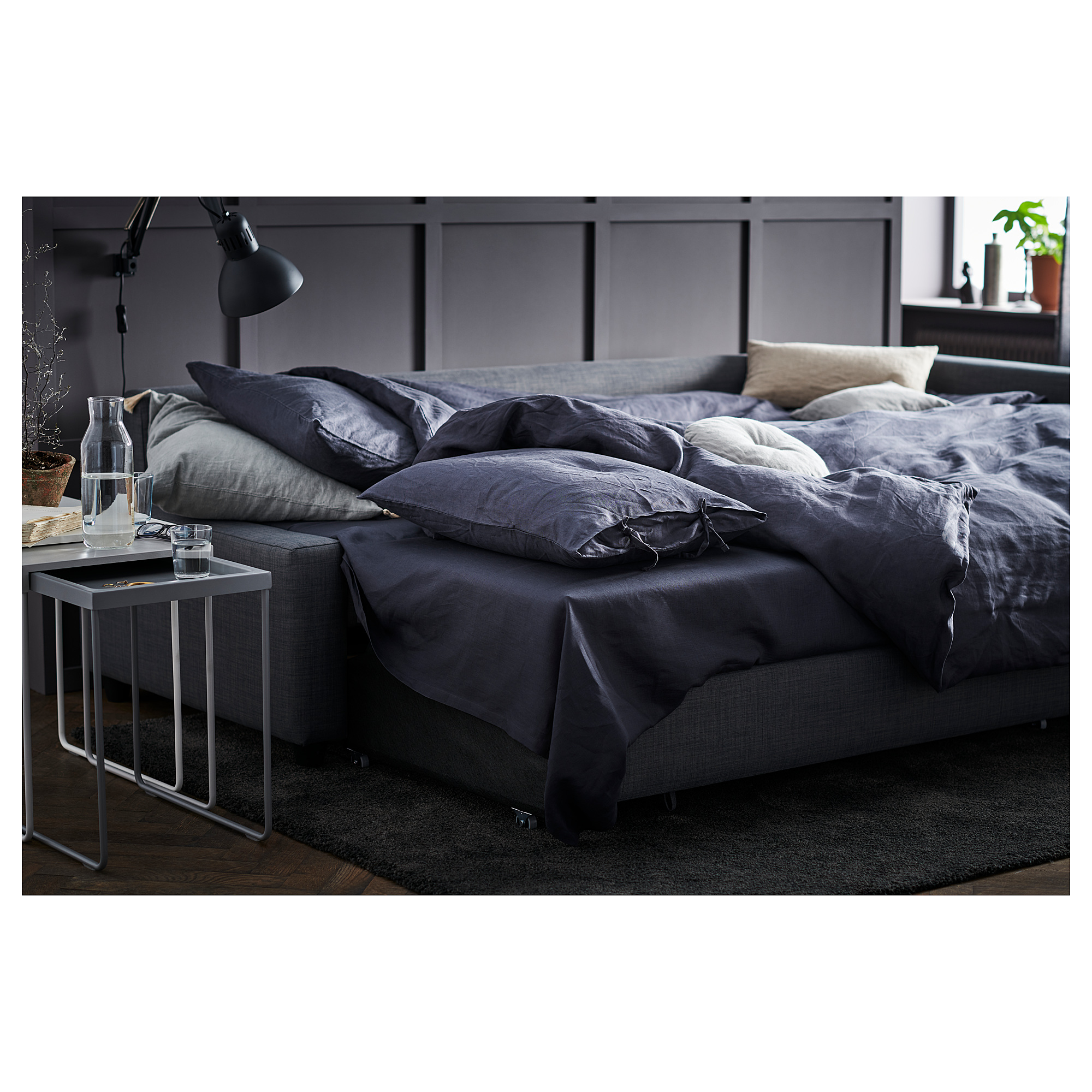 FRIHETEN/KLAGSHAMN corner sofa-bed with storage