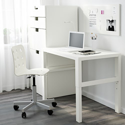 PÅHL - 書桌/工作桌, 白色/土耳其藍 | IKEA 線上購物 - PE836636_S3
