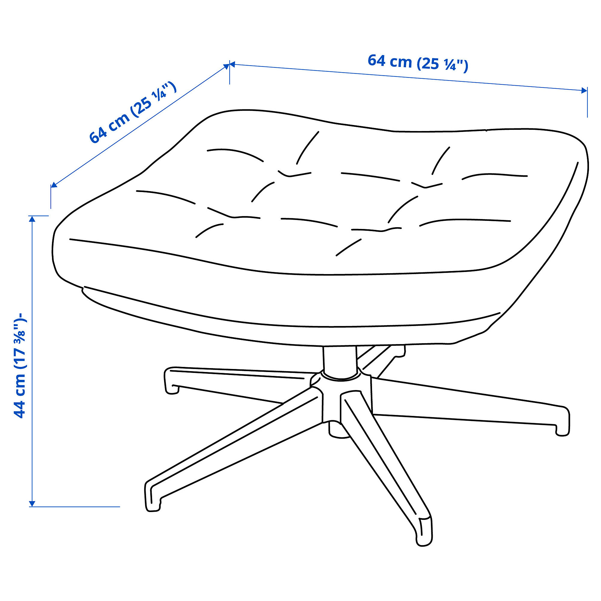 HAVBERG armchair and footstool