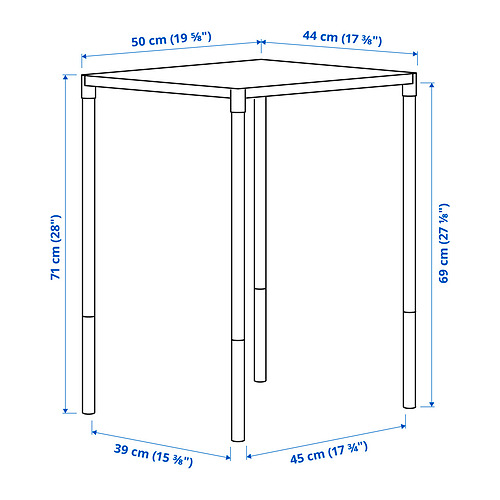 FEJAN table+2 folding chairs, outdoor