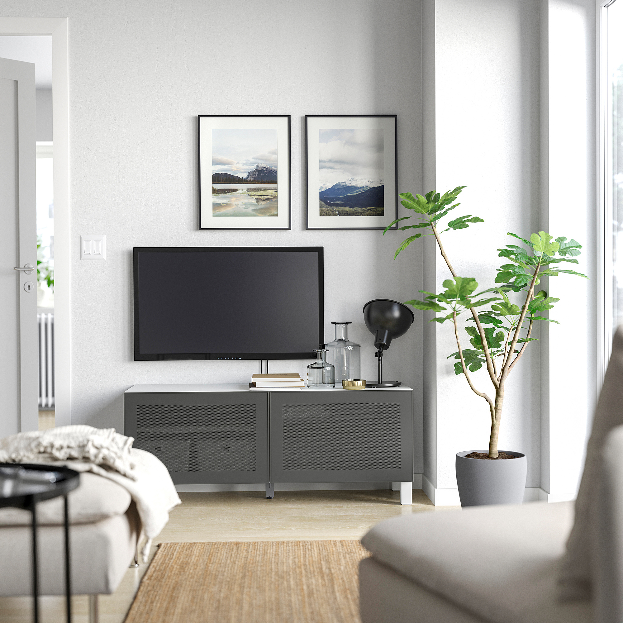 BESTÅ TV bench with drawers