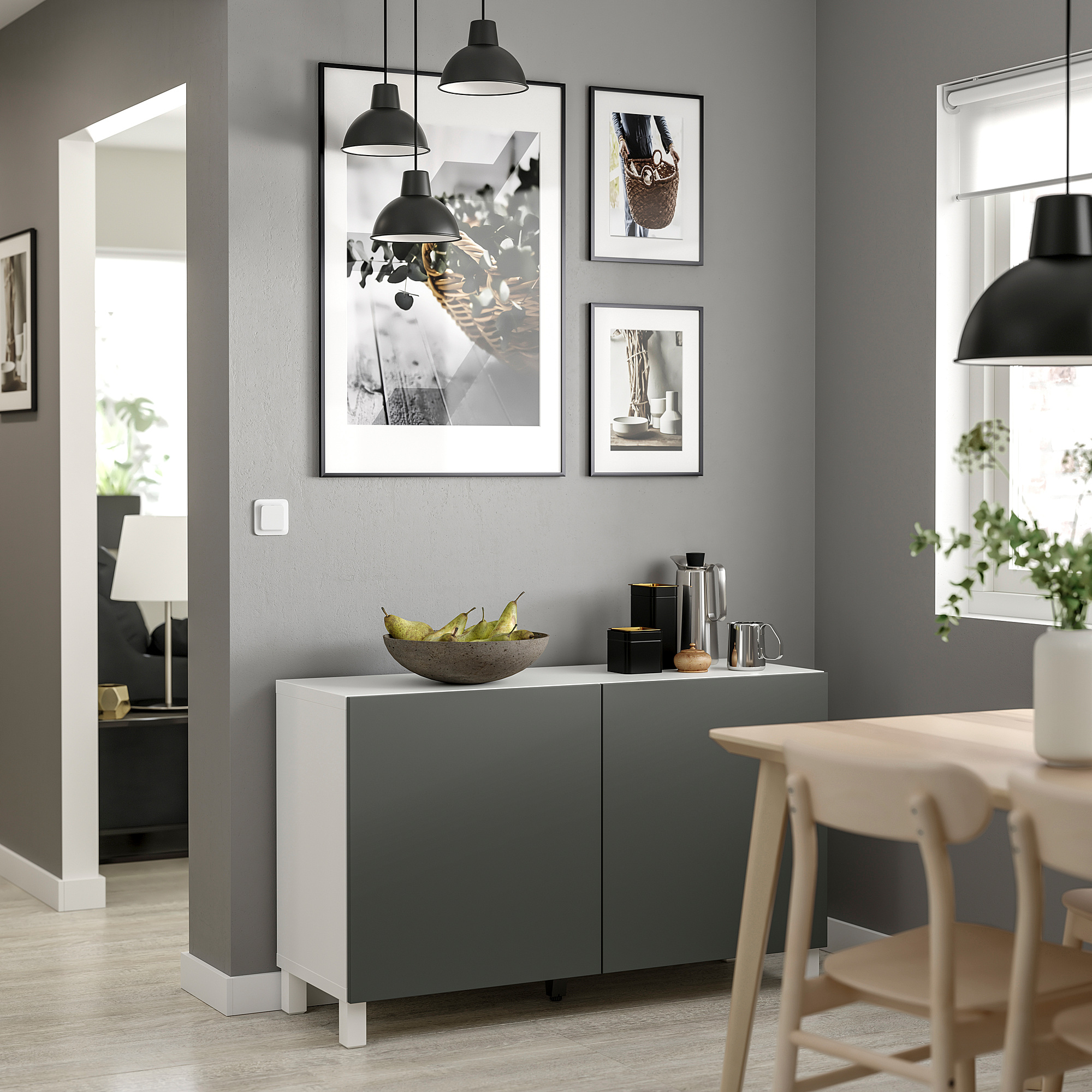 BESTÅ storage combination with doors