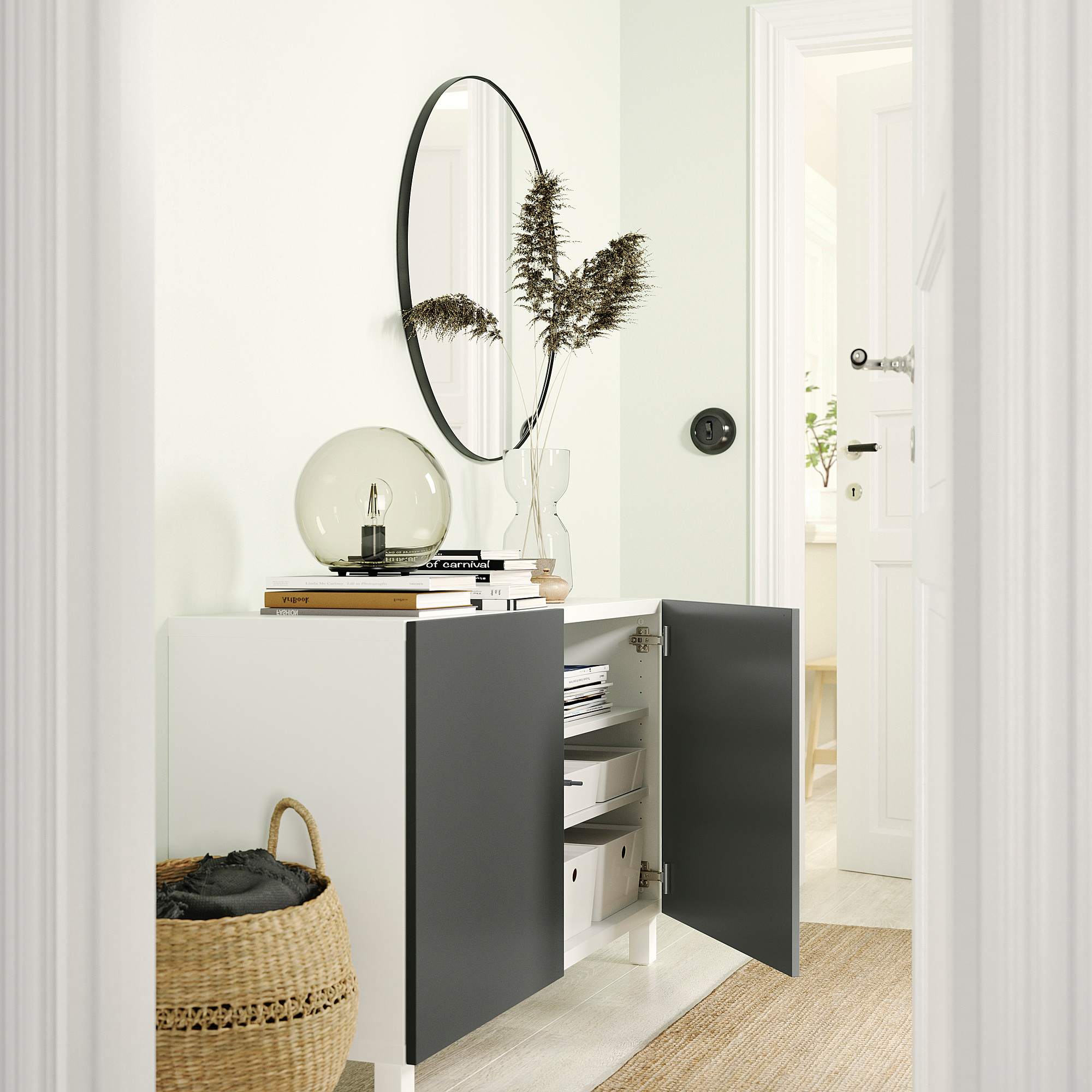 BESTÅ storage combination with doors