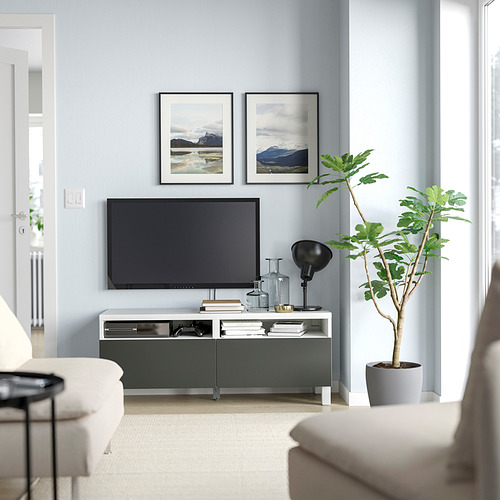 BESTÅ TV bench with drawers