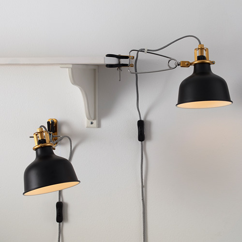 RANARP - 掛牆式/夾式聚光燈, 黑色 | IKEA 線上購物 - PE619932_S4
