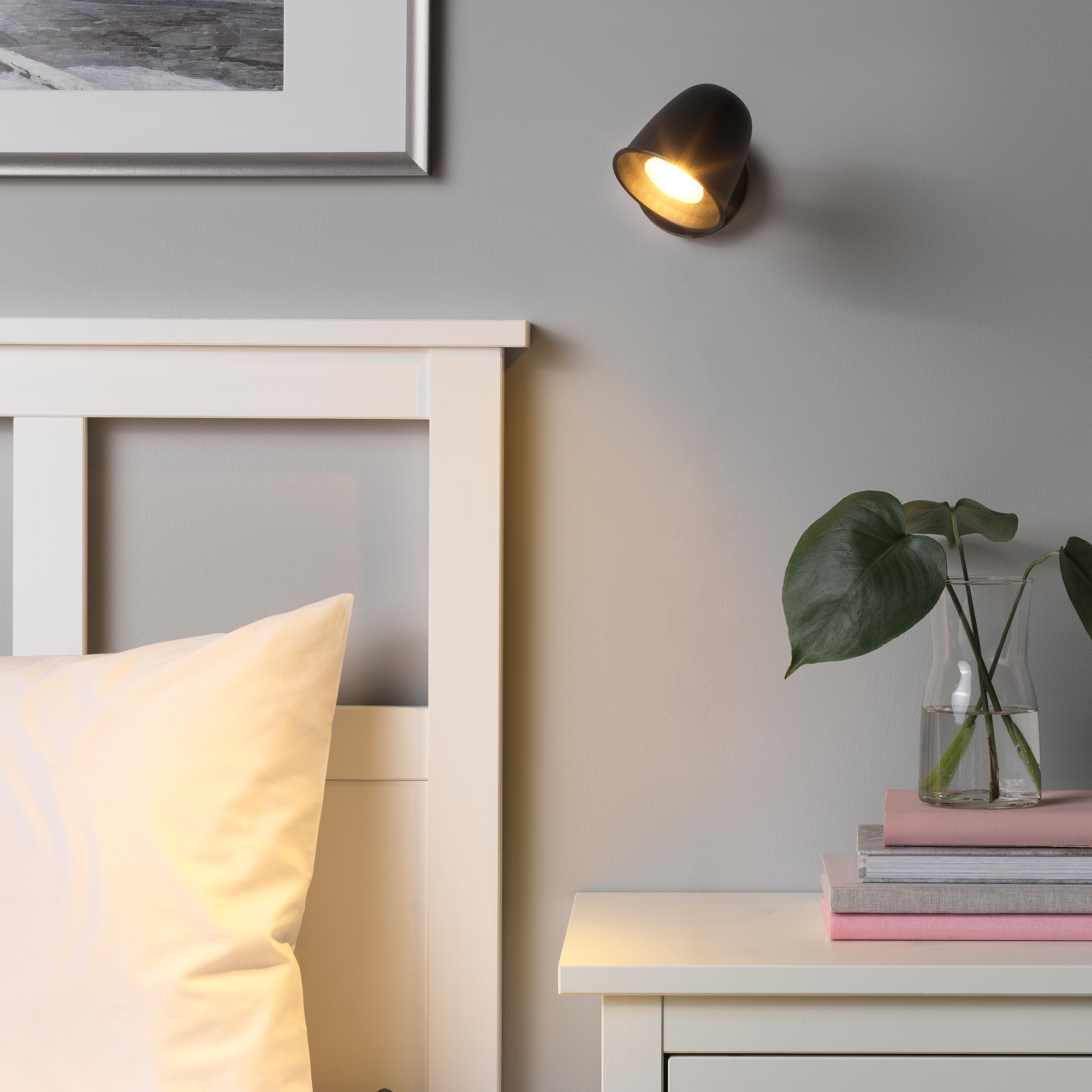 SKURUP wall lamp, wired-in installation