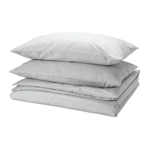 PILTANDVINGE - duvet cover and 2 pillowcases, grey, 200x200/50x80 cm | IKEA Taiwan Online - PE931333_S4