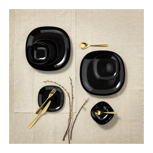 BACKIG - deep plate, black | IKEA Taiwan Online - PH144638_S4