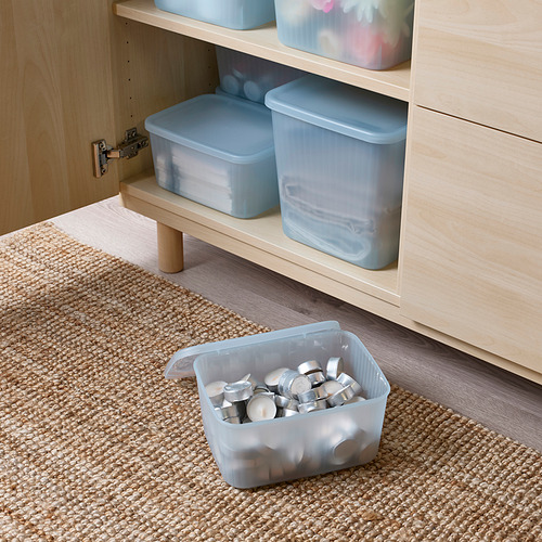 RYKTA storage box with lid