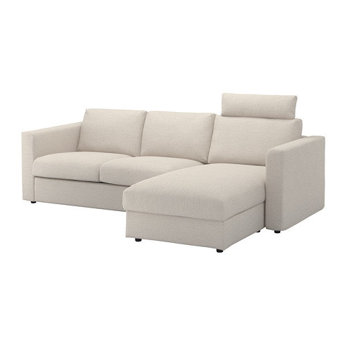 VIMLE 3-seat sofa with chaise longue