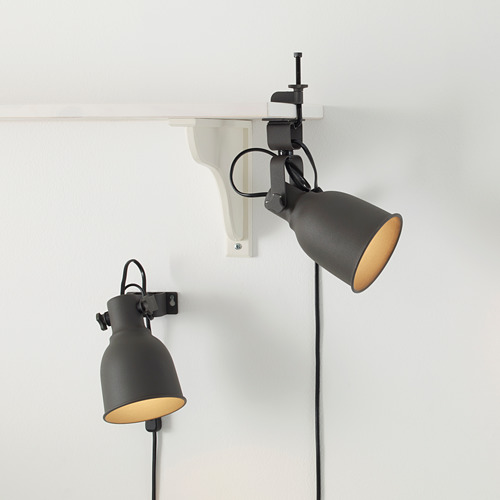 HEKTAR - wall/clamp spotlight, dark grey | IKEA Taiwan Online - PE619929_S4