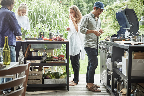 GRILLSKÄR kitchen island shelf unit