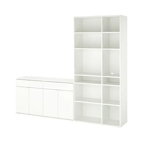 VIHALS - 收納組合, 白色, 235x37x200 公分 | IKEA 線上購物 - PE857498_S4