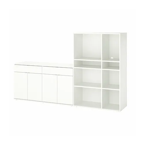 VIHALS - 收納組合, 白色, 235x37x140 公分 | IKEA 線上購物 - PE857502_S4