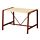 YPPERLIG - 兒童桌, 櫸木/深紅色 | IKEA 線上購物 - PE669819_S1