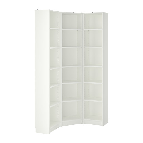 BILLY - 書櫃組合/轉角櫃, 白色, 95/95x28x202 公分 | IKEA 線上購物 - PE814538_S4