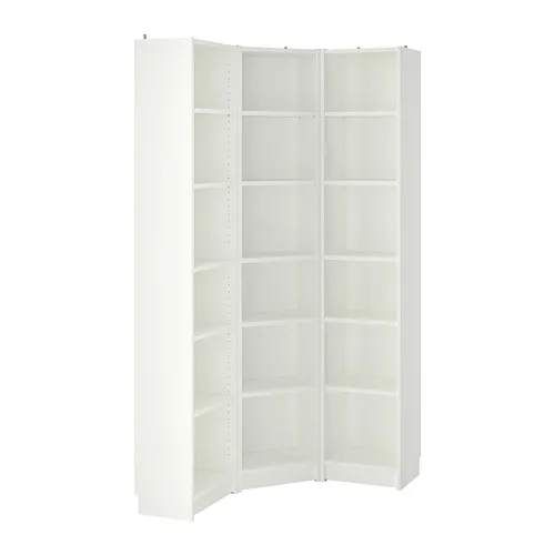 BILLY - 書櫃組合/轉角櫃, 白色, 95/95x28x202 公分 | IKEA 線上購物 - PE814538_S4