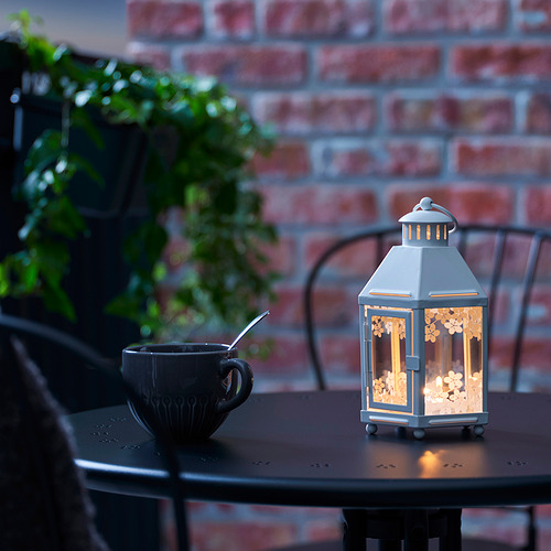 KRINGSYNT - 小蠟燭燭台 室內/戶外用, 白色 | IKEA 線上購物 - PE857539_S4