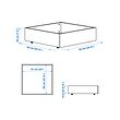 BRUKSVARA bed frame with 3 storage boxes