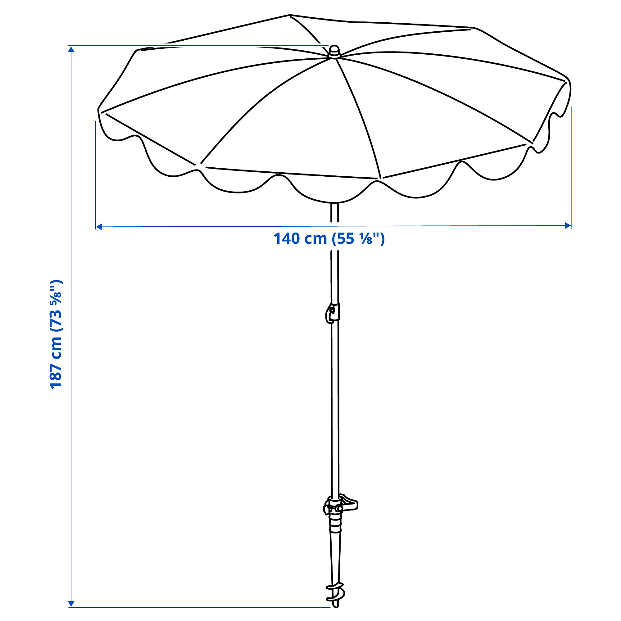 STRANDÖN parasol