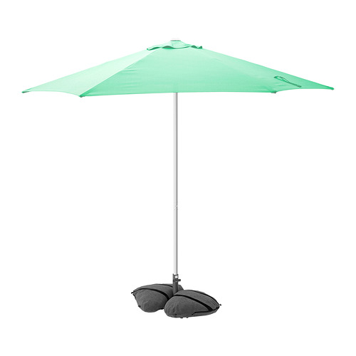 HÖGÖN/IGGÖN - 陽傘附底座, 淺綠色/深灰色, 270 公分 | IKEA 線上購物 - PE961518_S4