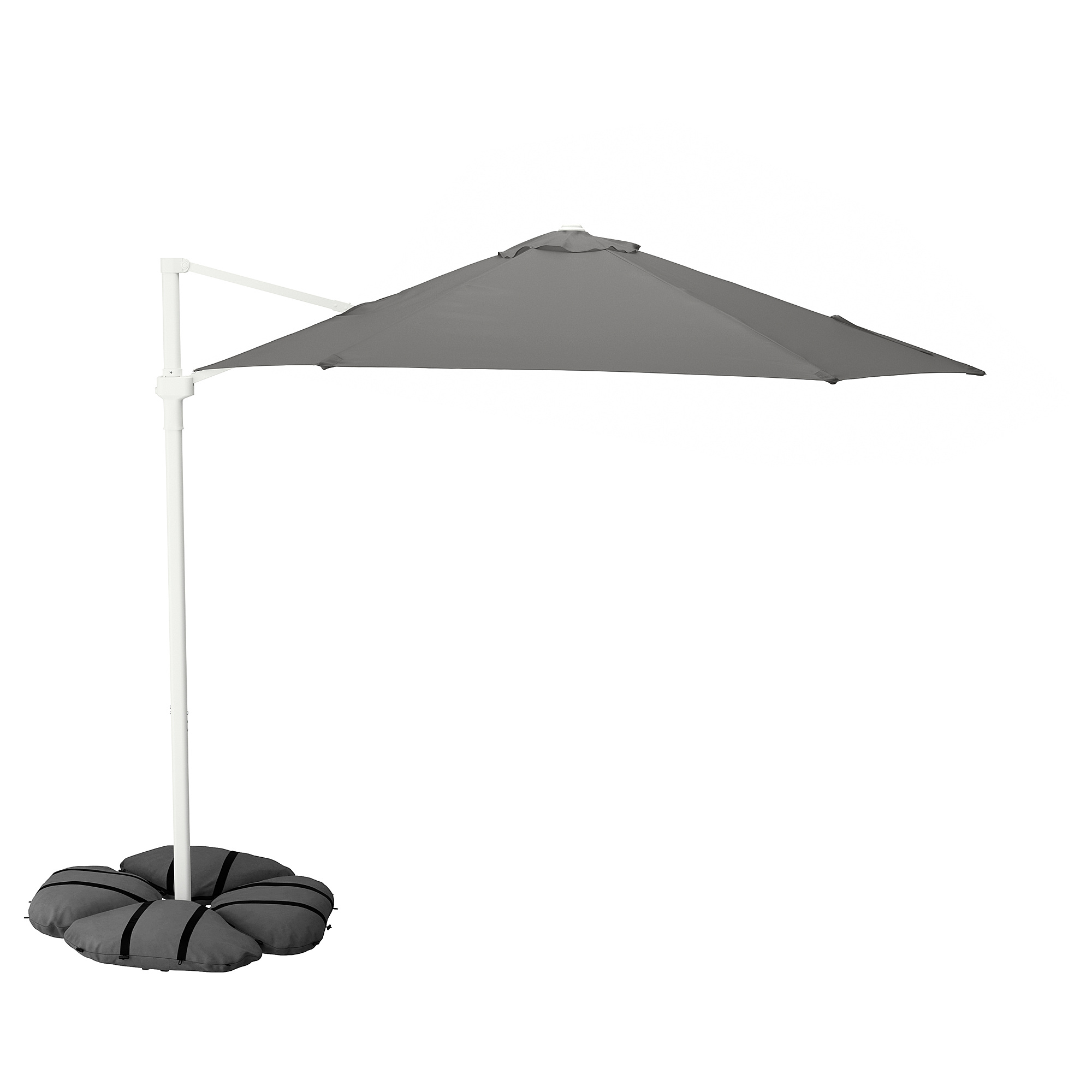 HÖGÖN/IGGÖN parasol, hanging with base