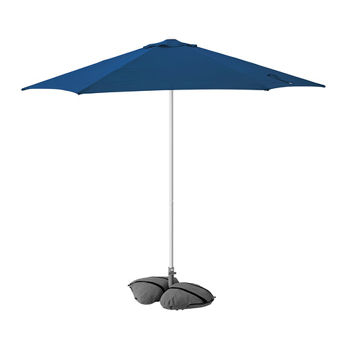 HÖGÖN/IGGÖN - 陽傘附底座, 深藍色/深灰色, 270 公分 | IKEA 線上購物 - PE961522_S4