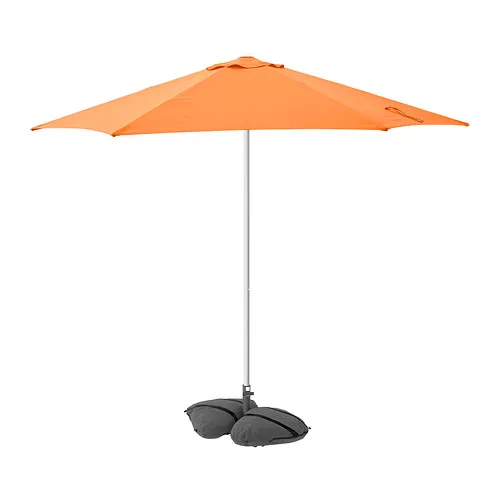 HÖGÖN/IGGÖN - 陽傘附底座, 亮橙色/深灰色, 270 公分 | IKEA 線上購物 - PE961526_S4