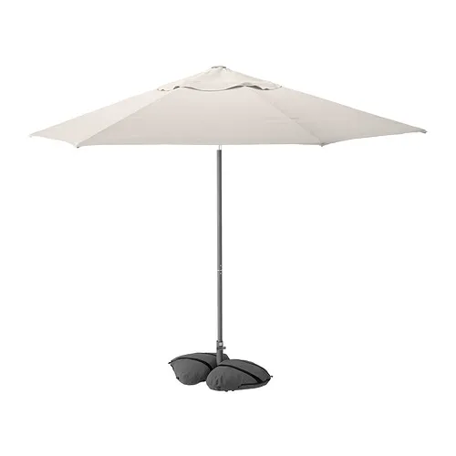 JOGGESÖ/IGGÖN - 陽傘附底座, 傾斜式 淺灰米色/深灰色, 300 公分 | IKEA 線上購物 - PE961529_S4
