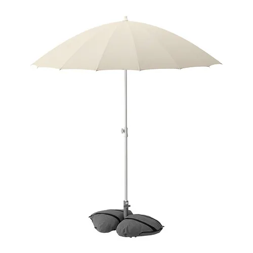 SAMSÖ/IGGÖN - 陽傘附底座, 傾斜式 米色/深灰色, 200 公分 | IKEA 線上購物 - PE961528_S4